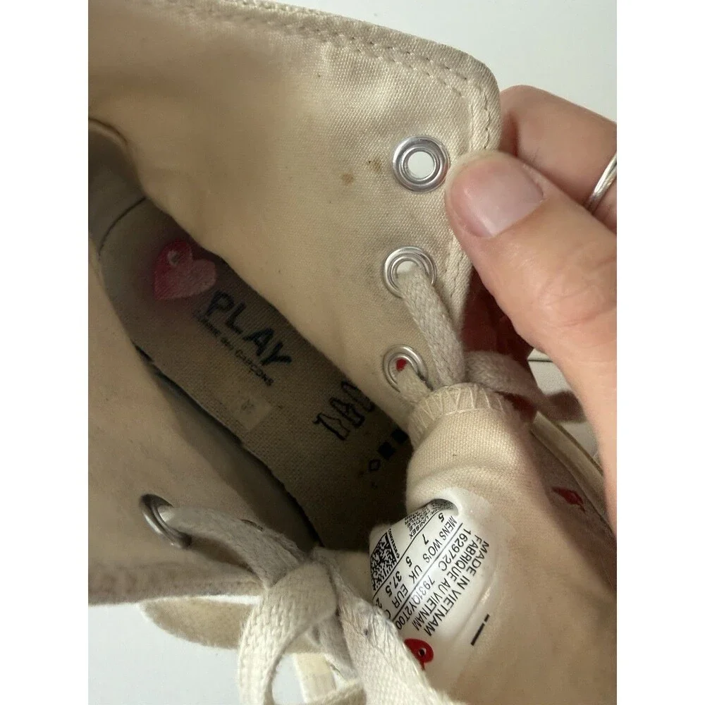 Converse Chuck Taylor Comme des Garcons PLAY High Top Multi-Heart White Men’s 5